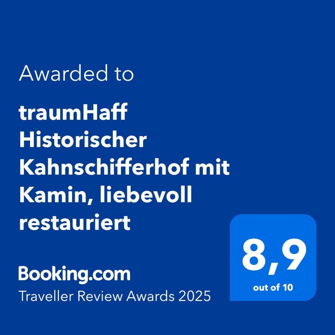 Traumhaff Historischer Kahnschifferhof Mit Kamin, Liebevoll Restauriert Vogelsang-Warsin 外观 照片